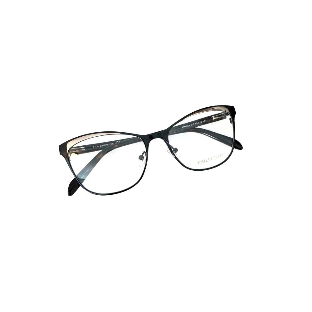 NEW Emilio Pucci Sculpted Butterfly Eyeglasses EP5084 tortoise and gold